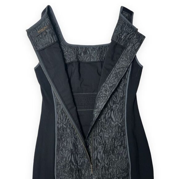 Rachel Roy Black Gray Jacquard Sheath Dress - Picture 5 of 8